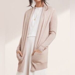 ARITZIA WILFRED FLAUBERT CARDIGAN SILK/COTTON/CASHMERE DUSTED LAVENDER SIZE L